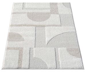 Dekorstudio Moderný koberec LOUNGE 9992 - krémový Rozmer koberca: 80x150cm