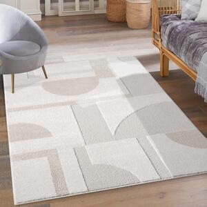 Dekorstudio Moderný koberec LOUNGE 9992 - krémový Rozmer koberca: 120x170cm