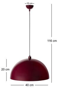 Brilagi - LED luster METALO na lane 1xE27/40W/230V pr. 40 cm bordová/medená