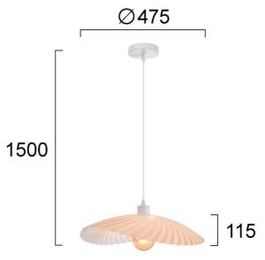 Luster na lanku DANCE 1xE27/40W/230V ružový