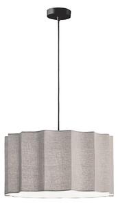 Závesný luster na lanku WAVY 1xE27/14W/230V sivý