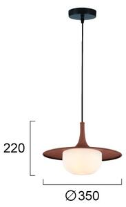 Luster na lanku FRED 1xG9/10W/230V hnedá