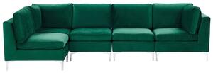 Rohová sedačka EVENA (zelená) (pre 5 osôb) (L). Vlastná spoľahlivá doprava až k Vám domov. 1026850