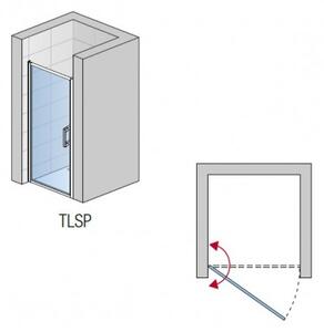 SANSWISS TOP-Line S sprchové dvere 1-krídlové 90 aluchróm číre sklo AP TLSP0905007