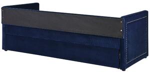 Jednolôžková posteľ 200 x 90 cm Mimza (modrá). Vlastná spoľahlivá doprava až k Vám domov. 1081411