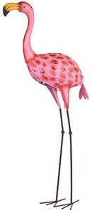 Dekorácia plameniak, 95 cm, plech