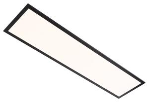Modern LED paneel zwart 100 cm incl. LED dim to warm - Armstrong