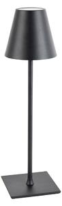 Moderne tafellamp zwart 3-staps dimbaar oplaadbaar - Tazza