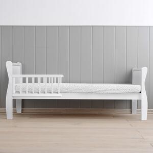 Detská posteľ biela Noble Junior 160×80 + barierka