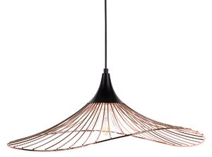 Závesná lampa na strop medená kovové drôtené tienidlo industriálny moderný štýl obývačka spálňa