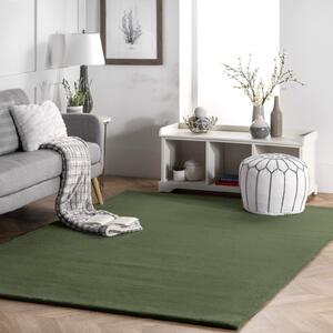 Tutumi Rabbit, hodvábny vysoký koberec 200x140cm, olivová, SHG-09625