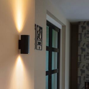 Dizajnová okrúhla nástenná lampa čierna - Sab Honey