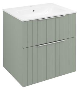 Sapho Sapho, CIRASA umývadlová skrinka 59,2x64x46cm, verde strip, CR601-4444S