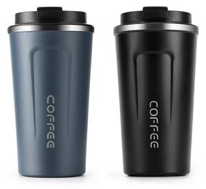 Coffee cestovný termohrnček – 510 ml – čierny