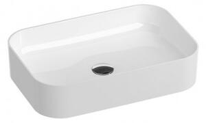 RAVAK CERAMIC umývadlo na dosku Slim R, 55 x 370 cm, biela, XJX01155002