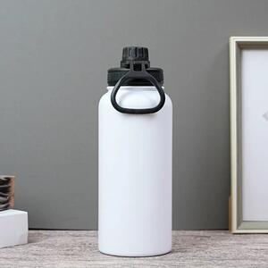 Termoska z nehrdzavejúcej ocele s nepriepustným uzáverom na studené a teplé nápoje - 950 ml - biela