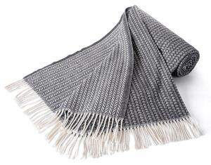 Pléd so strapcami LADA tmavo šedý 150 x 200 cm