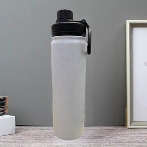 Biela termoska s leopardím vzorom vyrobená z nehrdzavejúcej ocele s nepriepustným uzáverom, funkcia udržiavania chladu aj tepla - 650 ml