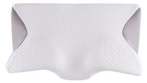 Ergonomický vankúš z pamäťovej peny bielo-šedá 60 x 35 cm