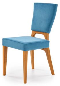 Jedálenská stolička WINONTY dub medový/modrá