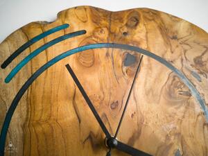 TIMMER wood decor Artefakt - Teakové drevené hodiny