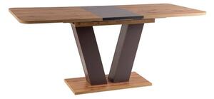 Najlacnejsinabytok PLATON, rozkladací jedálenský stôl, dub wotan, hnedá