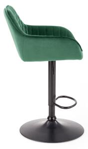 Barová stolička SCH-103 tmavozelená/čierna