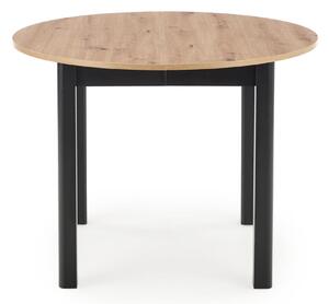 Jedálenský stôl RANGU dub artisan/čierna