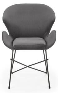 Jedálenská stolička SCK-458 sivá/čierna