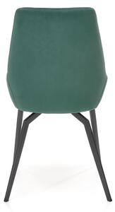Jedálenská stolička SCK-479 tmavozelená/čierna