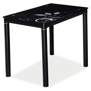 Najlacnejsinabytok DAMAR jedálenský stôl 100x60 cm, čierny