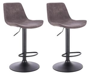 2x Barová stolička Hawaj CL-18022 | tmavo šedá