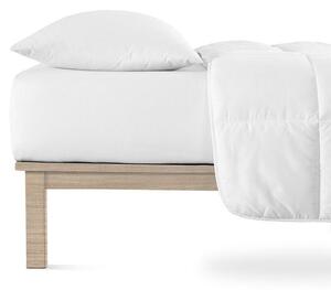 Napínacia plachta na posteľ jersey s elastanom biela 90 x 200 cm