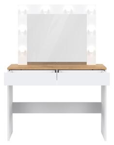 Toaletný stolík ERNIE RM16 biela/dub evoke