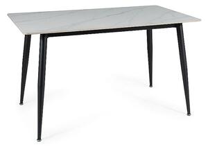 Najlacnejsinabytok RION jedálenský stôl 130, biela / čierna