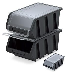 Plastový úložný box uzatvárateľný TRUCK 23x16x12 cm Farebné prevednie: Čierna