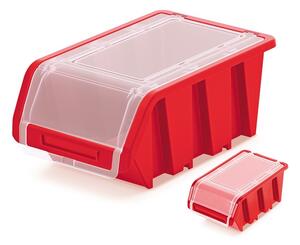 Plastový úložný box uzatvárateľný TRUCK 19,5x12x 9 cm Farebné prevednie: Červená