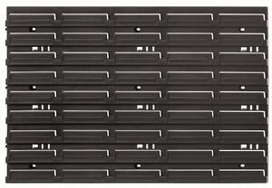 Montážny panel čierny BINEER 57,6x1,8x39 cm