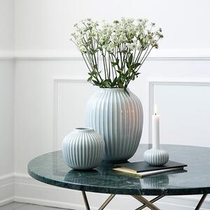 Mentolovomodrá kameninová váza Kähler Design Hammershoi, výška 12,5 cm