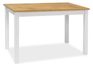 Najlacnejsinabytok ADAM jedálenský stôl 100x60 cm, dub Wotan / biela matná