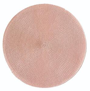 Jutové dekoratívne prestieranie na stôl 35870911 RATAN svetlo ružové 37 cm, IMPOL TRADE