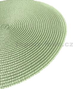 Jutové dekoratívne prestieranie na stôl 35870908 RATAN zelené 37 cm, IMPOL TRADE