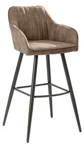 Nemecký výrobca Dizajnová barová stolička Vintage Taupe - SET 2 ks
