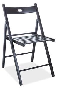 Najlacnejsinabytok SMART II, rozkladacia stolička, čierna