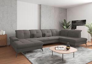 SEDACIA SÚPRAVA, textil, grafitová Sit & More - Sedačky, Online Only