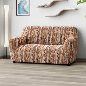 Bielastické poťahy OCEANO NOVÉ tehlové dvojkreslo (š. 120 - 160 cm)