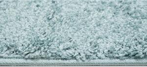 Kusový koberec Shaggy Parba svetlo modrý štvorec 200x200cm