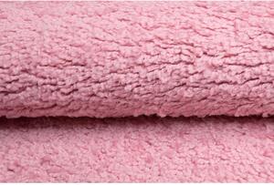Kusový koberec Shaggy Parba ružový štvorec 200x200cm