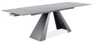 Najlacnejsinabytok SALVADORE jedálenský stôl 160, šedá / čierna