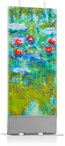 Flatyz Fine Art Claude Monet Water Lilies dekoratívna sviečka 6x15 cm